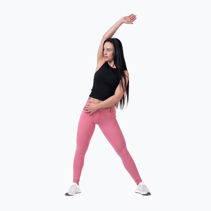 Spodnie treningowe damskie NEBBIA Dreamy Edition Bubble Butt pink 5