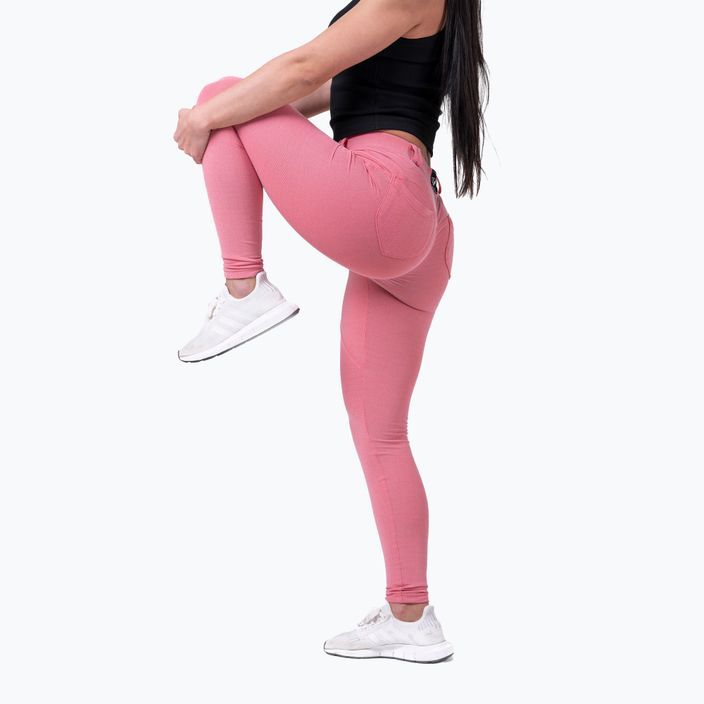 Spodnie treningowe damskie NEBBIA Dreamy Edition Bubble Butt pink 8