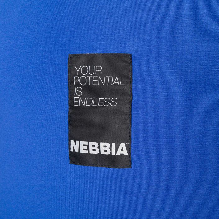 Tank top treningowy męski NEBBIA Your Potential Is Endless Tank Top blue 7