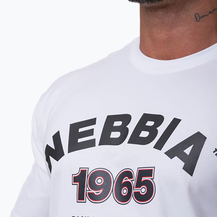 Koszulka treningowa męska NEBBIA Golden Era white 3