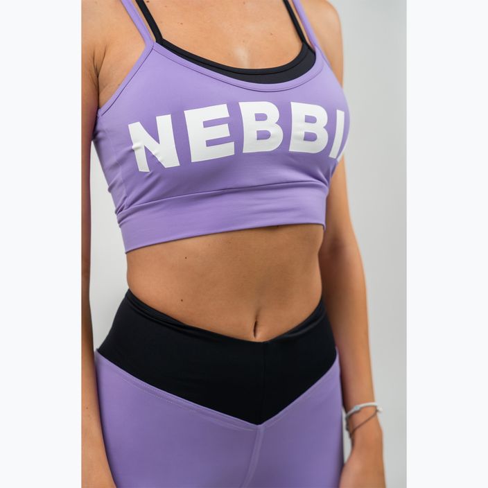 Biustonosz fitness NEBBIA Flex lila 4