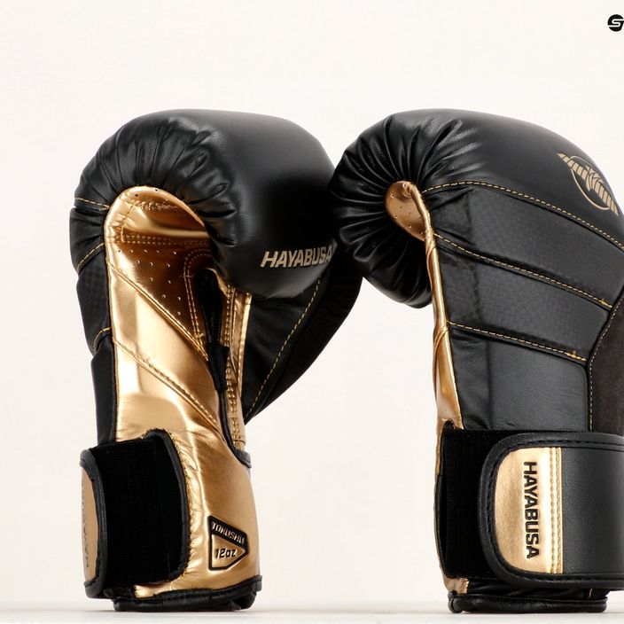 Rękawice bokserskie Hayabusa T3 black/gold 13