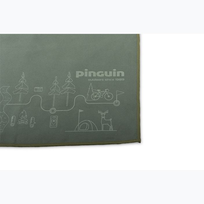 Ręcznik szybkoschnący Pinguin Micro Towel Map XL grey 2