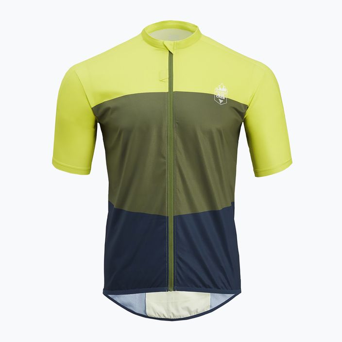 Koszulka rowerowa męska SILVINI Turano Pro żółto-czarna 3120-MD1645/43362 3