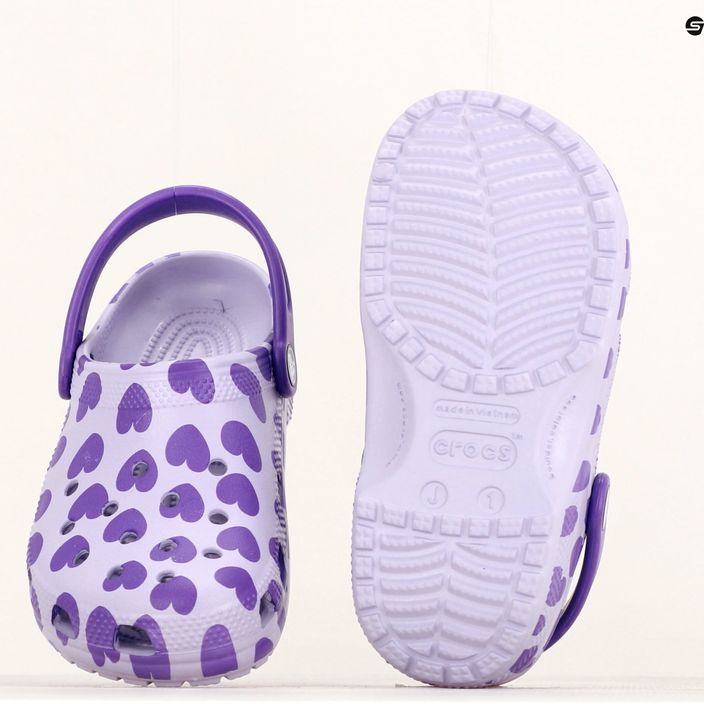 Klapki dziecięce Crocs Classic Easy Icon Clog lavender 13