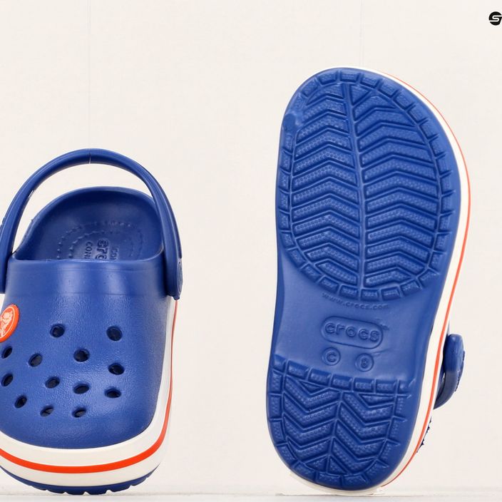 Klapki dziecięce Crocs Crocband Clog 207005 cerulean blue 12
