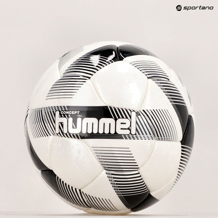 Piłka do piłki nożnej Hummel Concept Pro FB white/black/silver rozmiar 5 11
