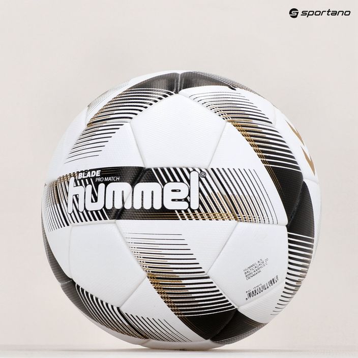 Piłka do piłki nożnej Hummel Blade Pro Match FB white/black/gold rozmiar 5 6