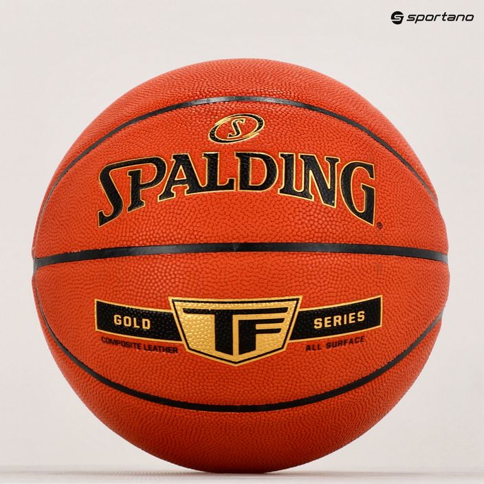 Piłka do koszykówki Spalding TF Gold Sz7 pomarańczowa rozmiar 7 6