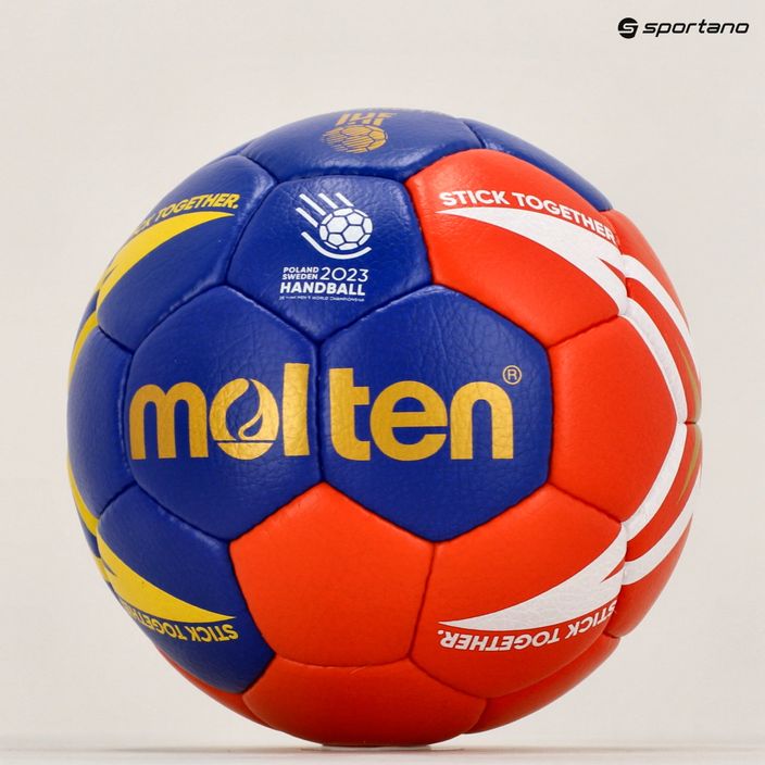 Piłka do piłki ręcznej Molten H3X5001-M3Z biała/niebieska rozmiar 3 12