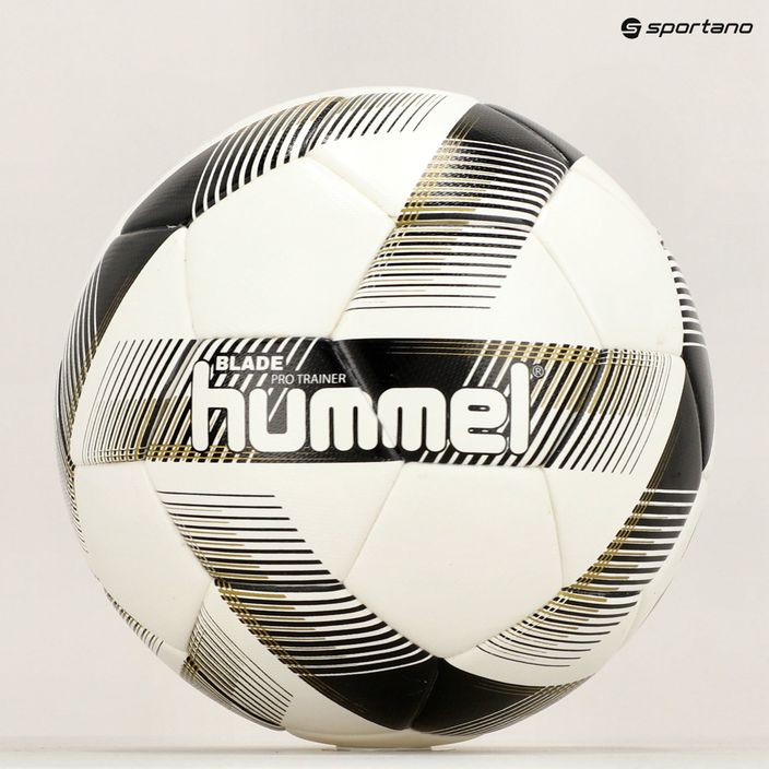 Piłka do piłki nożnej Hummel Blade Pro Trainer FB white/black/gold rozmiar 5 6