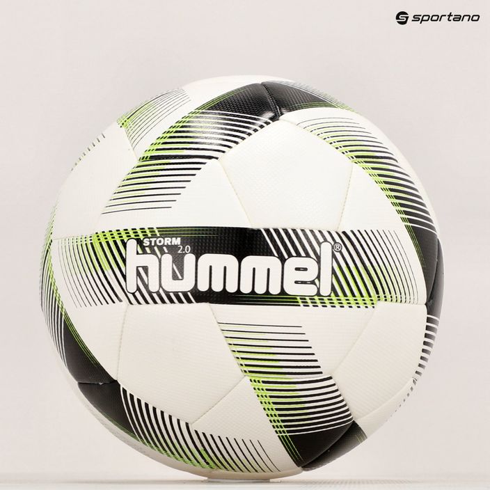 Piłka do piłki nożnej Hummel Storm 2.0 FB white/black/green rozmiar 4 6