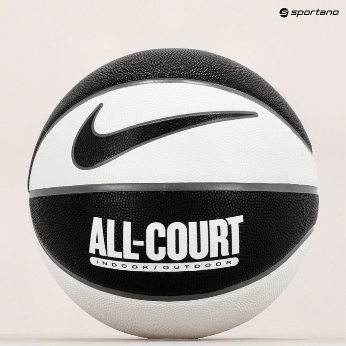 Piłka do koszykówki Nike Everyday All Court 8P Deflated black/white/cool grey/black rozmiar 7 5