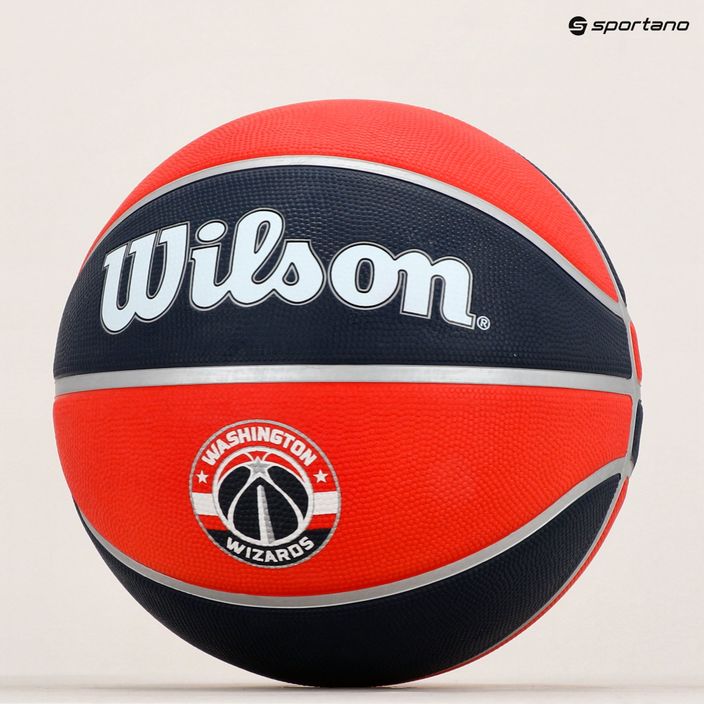 Piłka do koszykówki Wilson NBA Team Tribute Washington Wizards red rozmiar 7 7