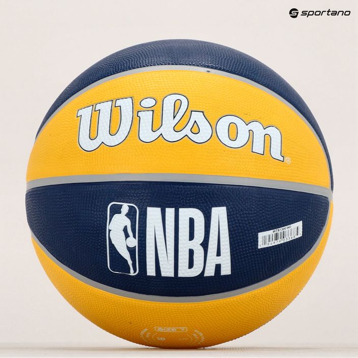 Piłka do koszykówki Wilson NBA Team Tribute Indiana Pacers blue rozmiar 7 6