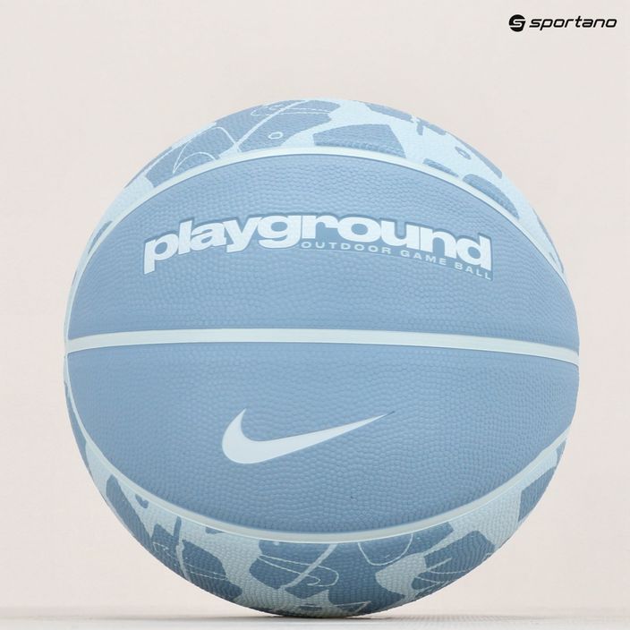 Piłka do koszykówki Nike Everyday Playground 8P Graphic Deflated celestine blue/white rozmiar 5 5