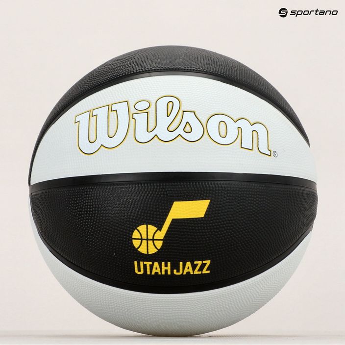 Piłka do koszykówki Wilson NBA Team Tribute Utah Jazz szary rozmiar 7 4