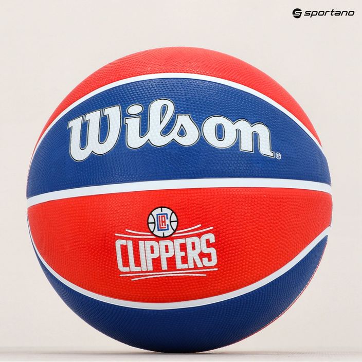 Piłka do koszykówki Wilson NBA Team Tribute Los Angeles Clippers red rozmiar 7 7