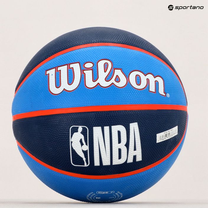 Piłka do koszykówki Wilson NBA Team Tribute Oklahoma City Thunder blue rozmiar 7 7