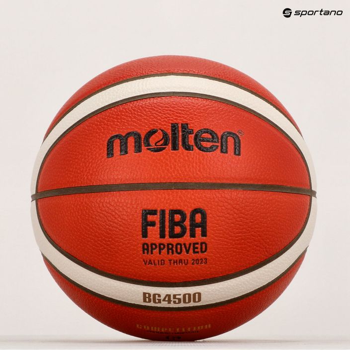 Piłka do koszykówki Molten B6G4500 FIBA pomarańczowa rozmiar 6 9