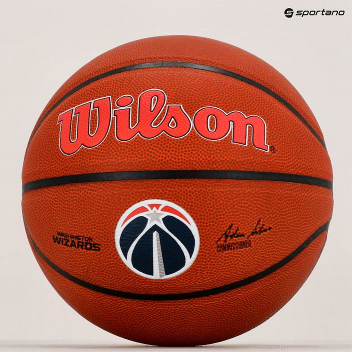 Piłka do koszykówki Wilson NBA Team Alliance Washington Wizards brown rozmiar 7 6
