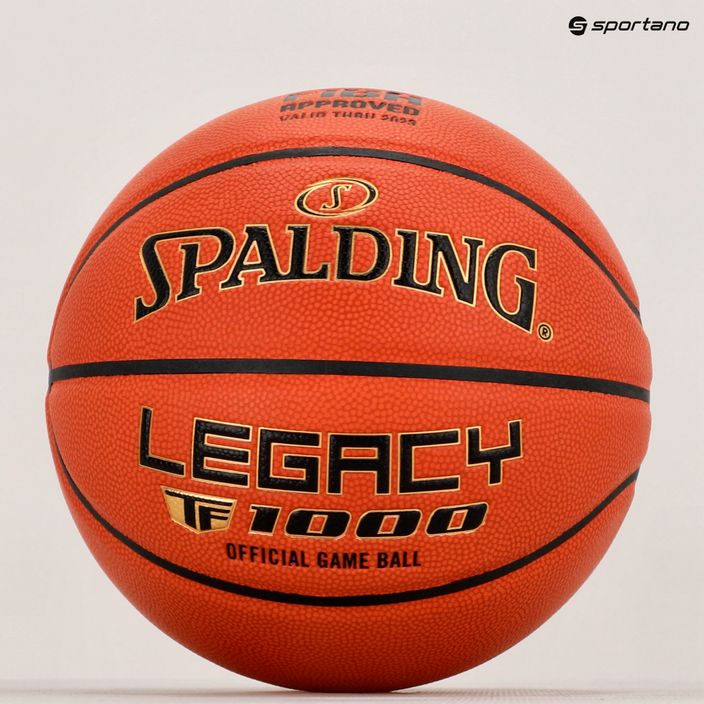 Piłka do koszykówki Spalding TF-1000 Legacy FIBA pomarańczowa rozmiar 6 6
