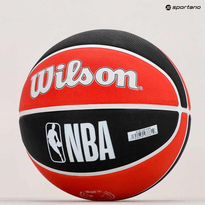 Piłka do koszykówki Wilson NBA Team Tribute Portland Trail Blazers red rozmiar 7 6