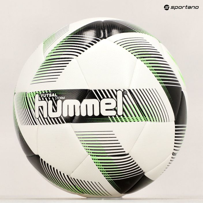 Piłka do piłki nożnej Hummel Storm FB white/black/green rozmiar 4 5