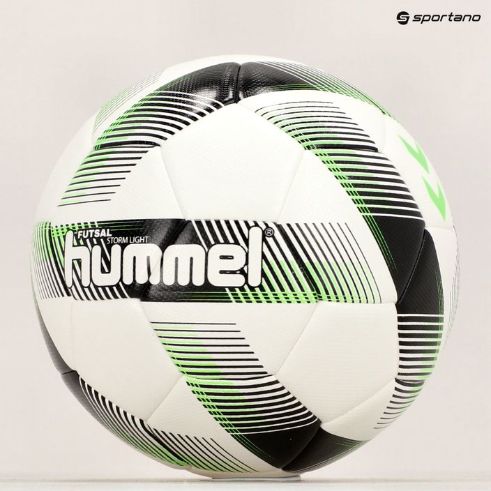 Piłka do piłki nożnej Hummel Storm Light FB white/black/green rozmiar 4 5