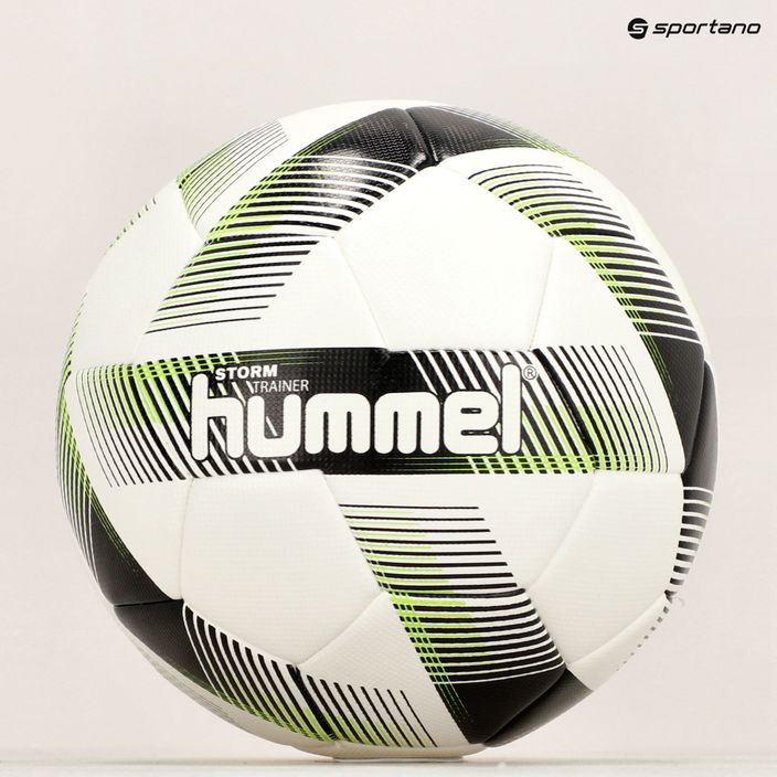 Piłka do piłki nożnej Hummel Storm Trainer FB white/black/green rozmiar 4 6
