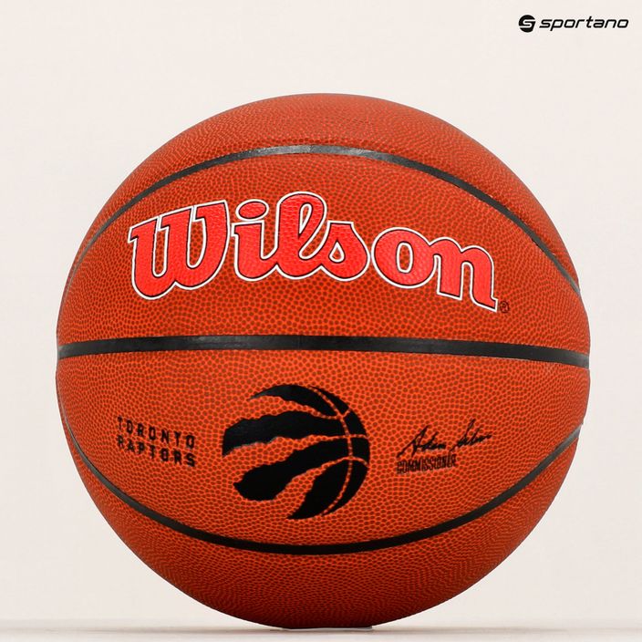 Piłka do koszykówki Wilson NBA Team Alliance Toronto Raptors brown rozmiar 7 6