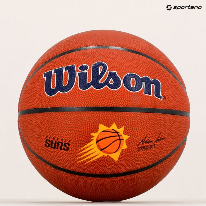 Piłka do koszykówki Wilson NBA Team Alliance Phoenix Suns brown rozmiar 7 6