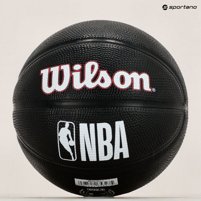 Piłka do koszykówki dziecięca Wilson NBA Team Tribute Mini Philadelphia 76Ers black rozmiar 3 6