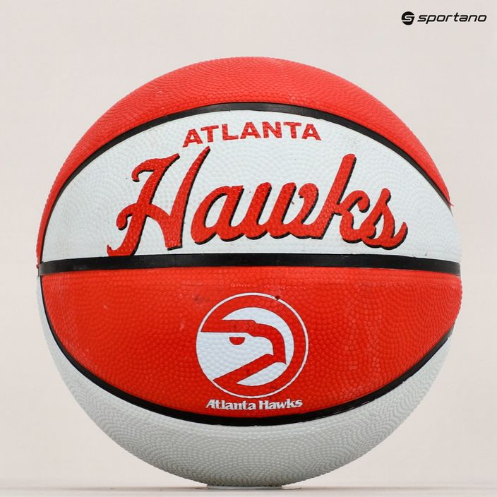 Piłka do koszykówki dziecięca Wilson NBA Team Retro Mini Atlanta Hawks red rozmiar 3 5