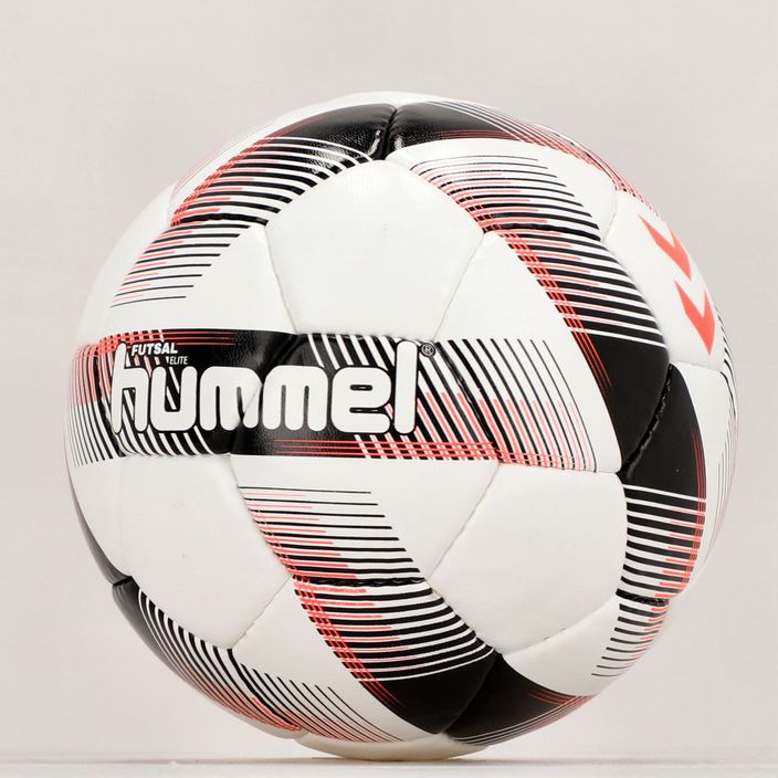 Piłka do piłki nożnej Hummel Futsal Elite FB white/black/red rozmiar 3 5