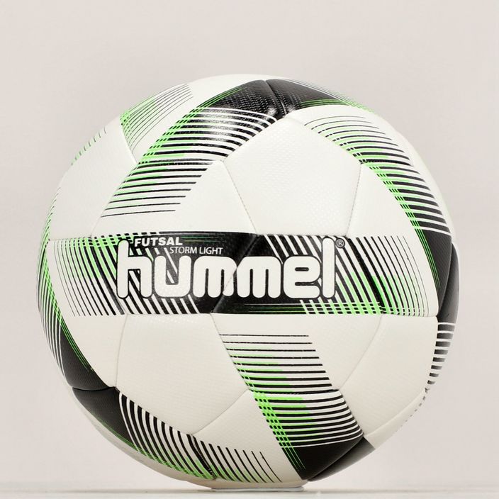 Piłka do piłki nożnej Hummel Storm Light FB white/black/green rozmiar 3 5