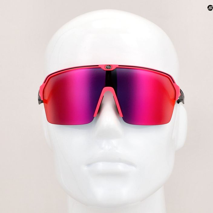 Okulary przeciwsłoneczne Rudy Project Spinshield Air pink fluo matte/multilaser red 8