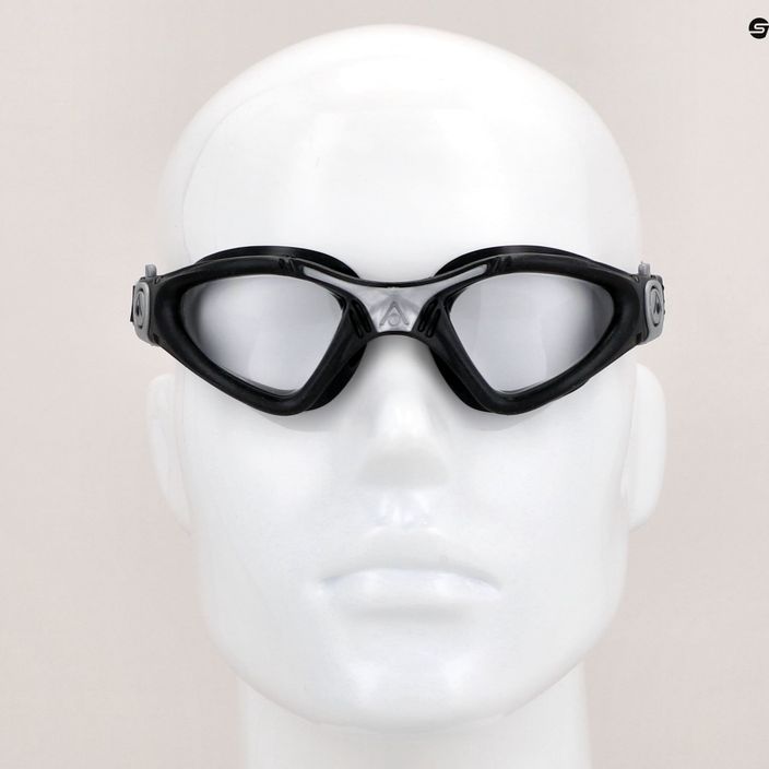 Okulary do pływania Aquasphere Kayenne black/silver/clear 8