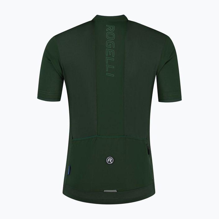 Koszulka rowerowa męska Rogelli Essential army green 4