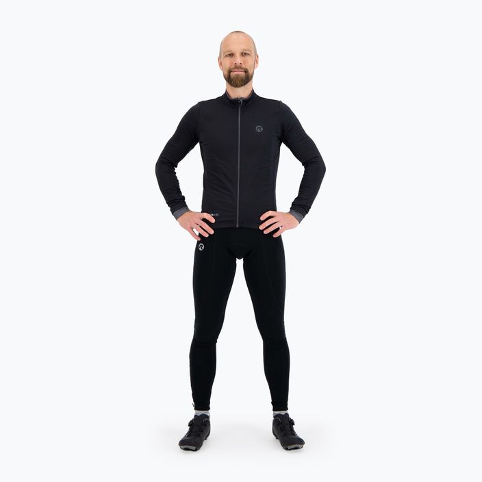 Longsleeve rowerowy męski Rogelli Essential black 2