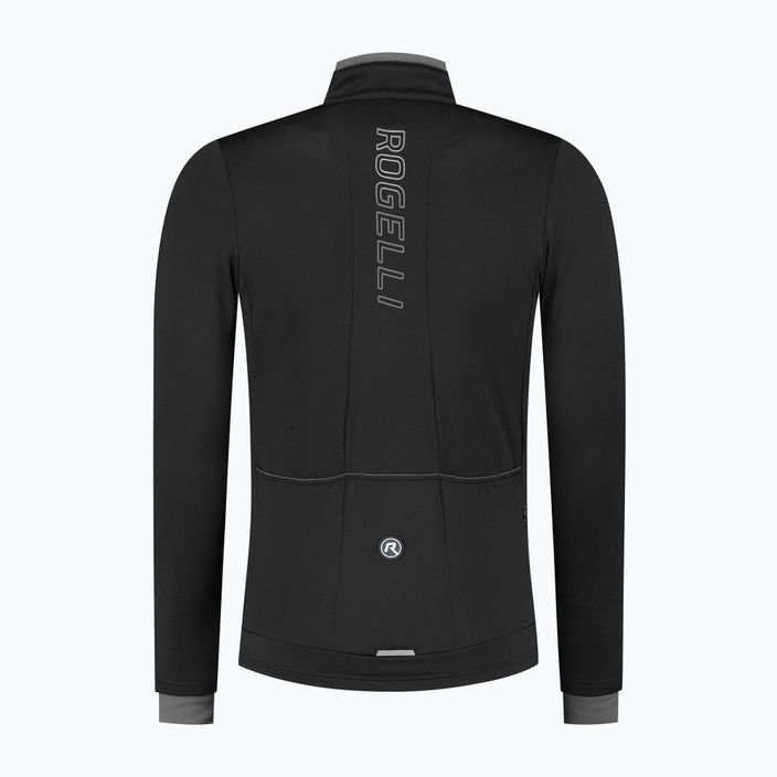 Longsleeve rowerowy męski Rogelli Essential black 5