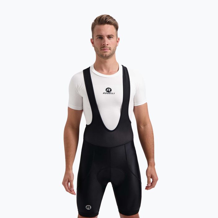 Spodenki rowerowe męskie Rogelli Core Bib Short black