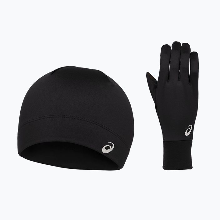 Zestaw czapka + rękawiczki ASICS Running Pack performance black 9