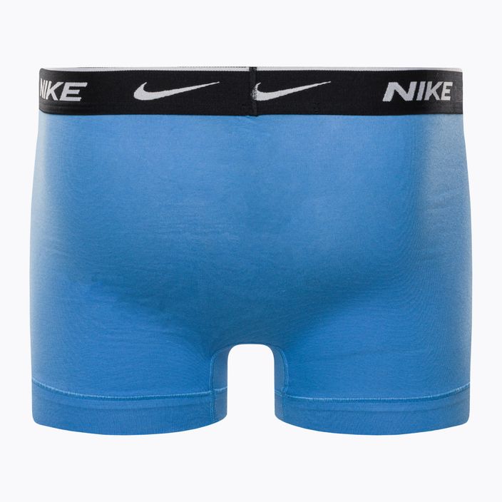 Bokserki męskie Nike Everyday Cotton Stretch Trunk 3 pary swoosh print/grey/uni. blue 3