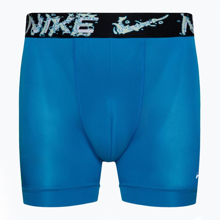 Bokserki męskie Nike Dri-Fit Essential Micro Boxer Brief 3 pary black/green/blue 2