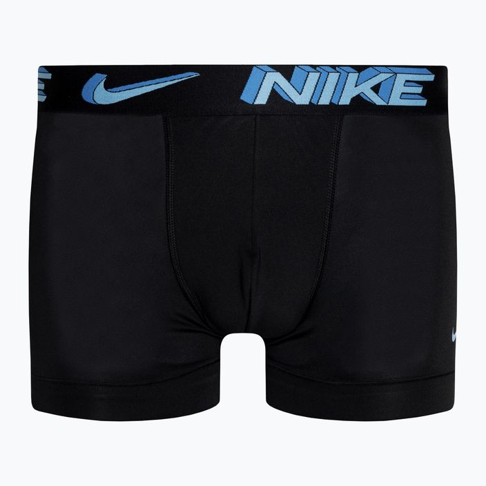Bokserki męskie Nike Dri-Fit Essential Micro Trunk 3 pary stadium green/pink rise/black 3d 2