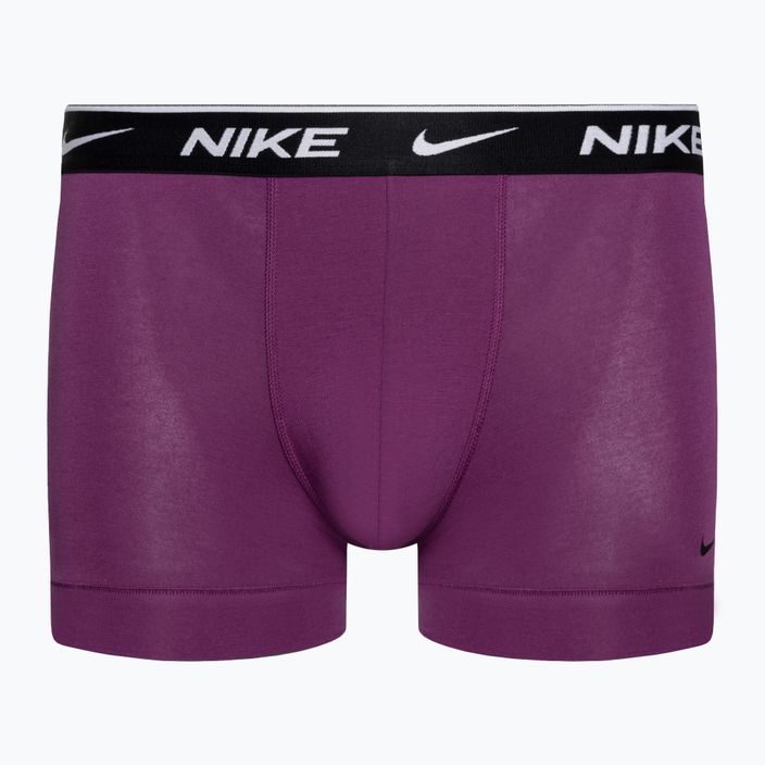Bokserki męskie Nike Everyday Cotton Stretch Trunk 3 pary green/violet/blue 2