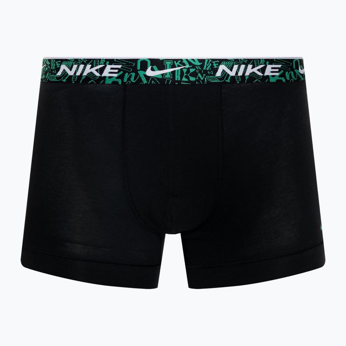 Bokserki męskie Nike Everyday Cotton Stretch Trunk 3 pary black/red/aquarius blue/stadium green 2