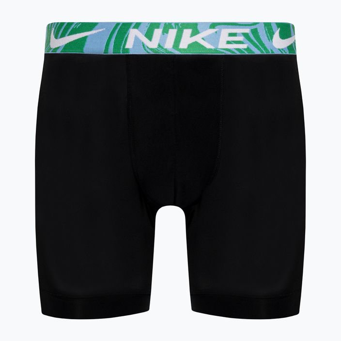 Bokserki męskie Nike Dri-Fit Essential Micro Boxer Brief 3 pary black/aquarius bleu/laser fuchsia/grey 2