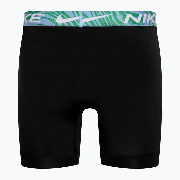 Bokserki męskie Nike Dri-Fit Essential Micro Boxer Brief 3 pary black/aquarius bleu/laser fuchsia/grey 3